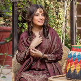 RA PEACH Jacquard Baroshia unstitched 3pc Suit, Women, 3Pcs Shalwar Suit, Chase Value, Chase Value