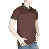 Men's Half Sleeves Polo T-Shirt - Brown, Men, T-Shirts And Polos, Chase Value, Chase Value