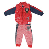 Boys 3 Piece Full Sleeves Suit - Red, Kids, Boys Sets And Suits, Chase Value, Chase Value