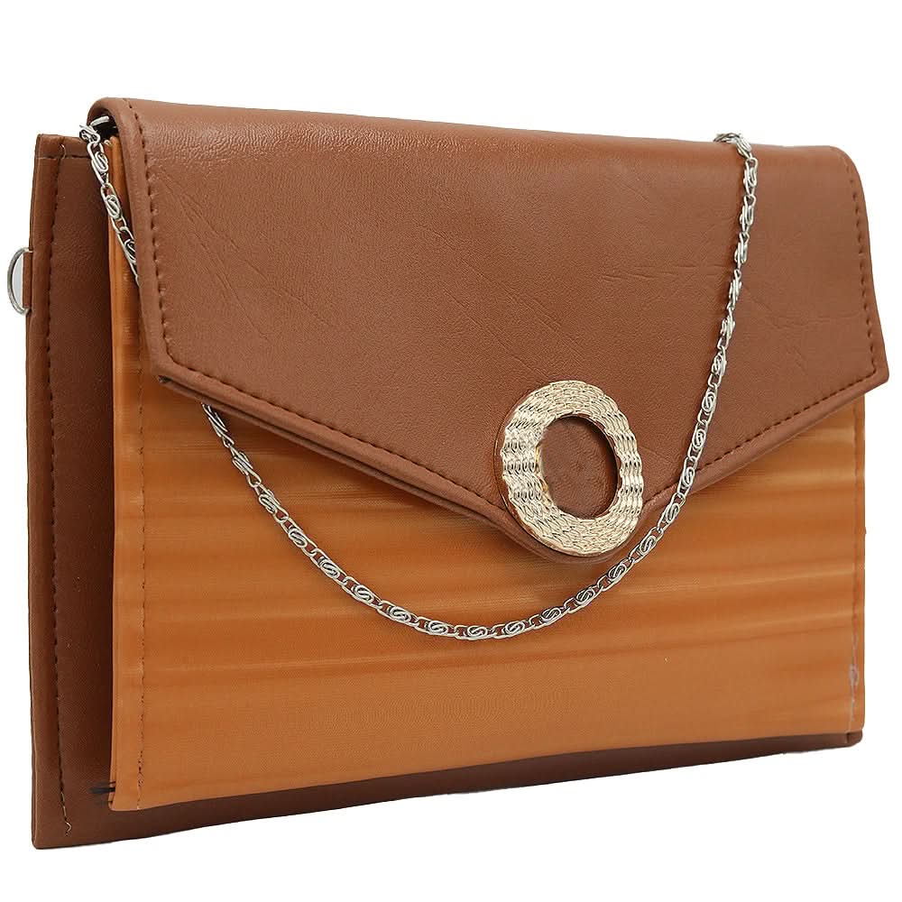 Women's Fancy Clutch K-2026 - Light Brown, Women, Clutches, Chase Value, Chase Value