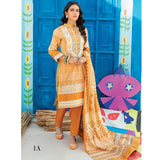 Monsoon Printed Lawn 3 Pcs Un-Stitched Suit Vol 1 - 1-A, Women, 3Pcs Shalwar Suit, Al-Zohaib Textiles, Chase Value
