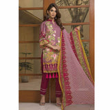 Zmaria Embroidered Lawn Un-Stitched Suit - 1B, Women, 3Pcs Shalwar Suit, ZS Textiles, Chase Value