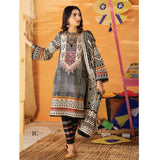 Monsoon Printed Lawn 3 Pcs Un-Stitched Suit Vol 1 - 1-C, Women, 3Pcs Shalwar Suit, Al-Zohaib Textiles, Chase Value