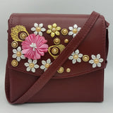 Women's Shoulder Bag K-1224 - Maroon, Women, Bags, Chase Value, Chase Value