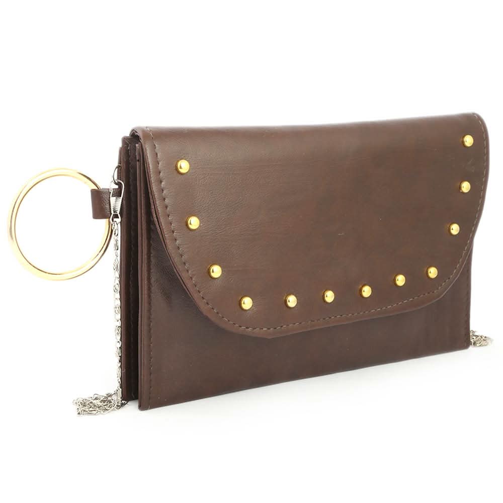 Women's Clutch (Kam-2060) - Coffee, Women, Clutches, Chase Value, Chase Value