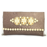 Women's Fancy Clutch (K-2078) - Coffee, Women, Clutches, Chase Value, Chase Value