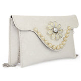 Women's Fancy Clutch (K-2082) - White, Women, Clutches, Chase Value, Chase Value