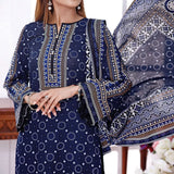 VS Daman Cambric Printed 3 Pcs Un-Stitched Suit Vol 1 - A-2102, Women, 3Pcs Shalwar Suit, VS Textiles, Chase Value
