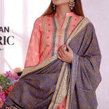 VS Daman Cambric Printed 3 Pcs Un-Stitched Suit Vol 1 - A-2110, Women, 3Pcs Shalwar Suit, VS Textiles, Chase Value