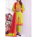 VS Daman Cambric Printed 3 Pcs Un-Stitched Suit Vol 1 - B-2110, Women, 3Pcs Shalwar Suit, VS Textiles, Chase Value