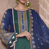 VS Daman Printed Cambric unstitched 3pc Suit V-2, Women, 3Pcs Shalwar Suit, VS Textiles, Chase Value