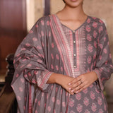 VS Daman Printed Cambric unstitched 3pc Suit V-2, Women, 3Pcs Shalwar Suit, VS Textiles, Chase Value