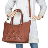 Women's Handbag 3 Pcs (2219) - Brown, Women, Bags, Chase Value, Chase Value