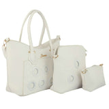 Women's Handbag 3 Pcs (2219) - White, Women, Bags, Chase Value, Chase Value