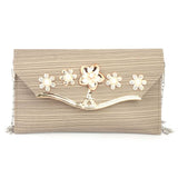 Women's Fancy Clutch (Kam-243) - Beige, Women, Clutches, Chase Value, Chase Value