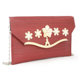 Women's Fancy Clutch (Kam-243) - Dark Pink, Women, Clutches, Chase Value, Chase Value