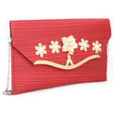 Women's Fancy Clutch (Kam-243) - Red, Women, Clutches, Chase Value, Chase Value