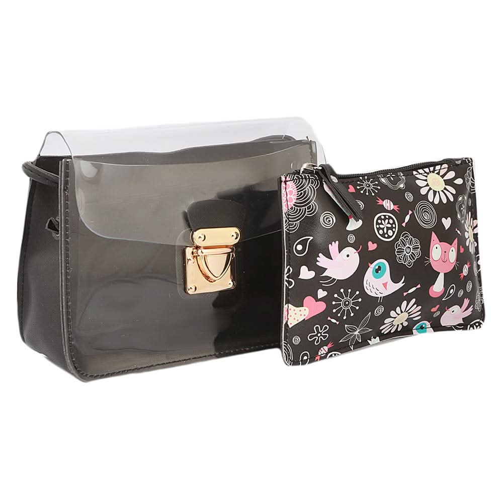 Girls Shoulder Bag (NS01-280) - Black, Kids, Kids Bags, Chase Value, Chase Value