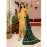 AL Zohaib Monsoon Cotton Gold Print unstitched 3pc Suit, Women, 3Pcs Shalwar Suit, Al-Zohaib Textiles, Chase Value