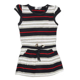Girls Yarn Dyed Half Sleeves T-Shirt - Navy Blue, Kids, Girls T-Shirts, Chase Value, Chase Value