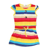 Girls Yarn Dyed Half Sleeves T-Shirt - Multi, Kids, Girls T-Shirts, Chase Value, Chase Value