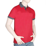 Men's Half Sleeves Polo T-Shirt - Red, Men, T-Shirts And Polos, Chase Value, Chase Value