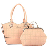 Women's Handbag 2 Pcs (303) - Pink, Women, Bags, Chase Value, Chase Value