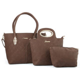 Women's Handbag 3 Pcs (374) - Coffee, Women, Bags, Chase Value, Chase Value
