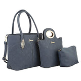 Women's Handbag 3 Pcs (374) - Blue, Women, Bags, Chase Value, Chase Value