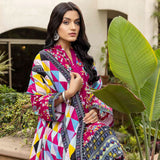 Anum Printed Lawn Unstitiched 3Pcs Suit V1 - A-3, Women, 3Pcs Shalwar Suit, Al-Zohaib Textiles, Chase Value