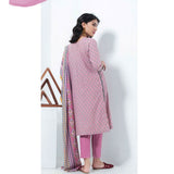 Lakhany Safina Febron Printed Lawn 3 Pcs Un-Stitched Suit - 3A, Women, 3Pcs Shalwar Suit, LSM Textiles, Chase Value