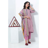 Lakhany Safina Febron Printed Lawn 3 Pcs Un-Stitched Suit - 3A, Women, 3Pcs Shalwar Suit, LSM Textiles, Chase Value