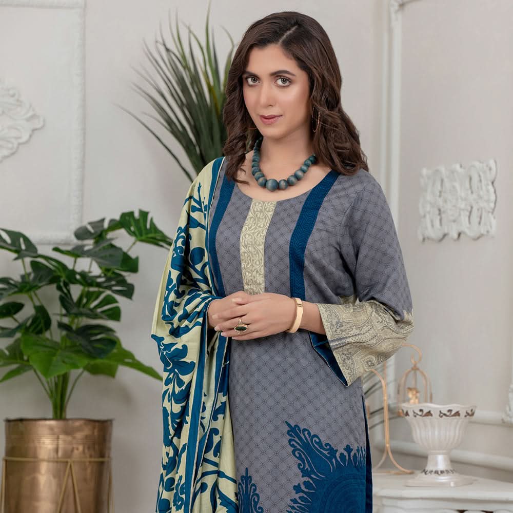 Sahil Printed Lawn V 2 3 Pcs Un-Stitched Suit - 3-B, Women, 3Pcs Shalwar Suit, ZS Textiles, Chase Value