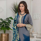 Sahil Printed Lawn V 2 3 Pcs Un-Stitched Suit - 3-B, Women, 3Pcs Shalwar Suit, ZS Textiles, Chase Value
