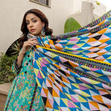 Anum Printed Lawn Unstitiched 3Pcs Suit V1 - C-3, Women, 3Pcs Shalwar Suit, Al-Zohaib Textiles, Chase Value
