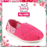 Girls Printed Toms - Purple, Kids, Girls Sneakers And Shoes, Chase Value, Chase Value