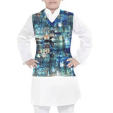 Boys Digital Waistcoat - Blue, Kids, Boys Waistcoats, Chase Value, Chase Value