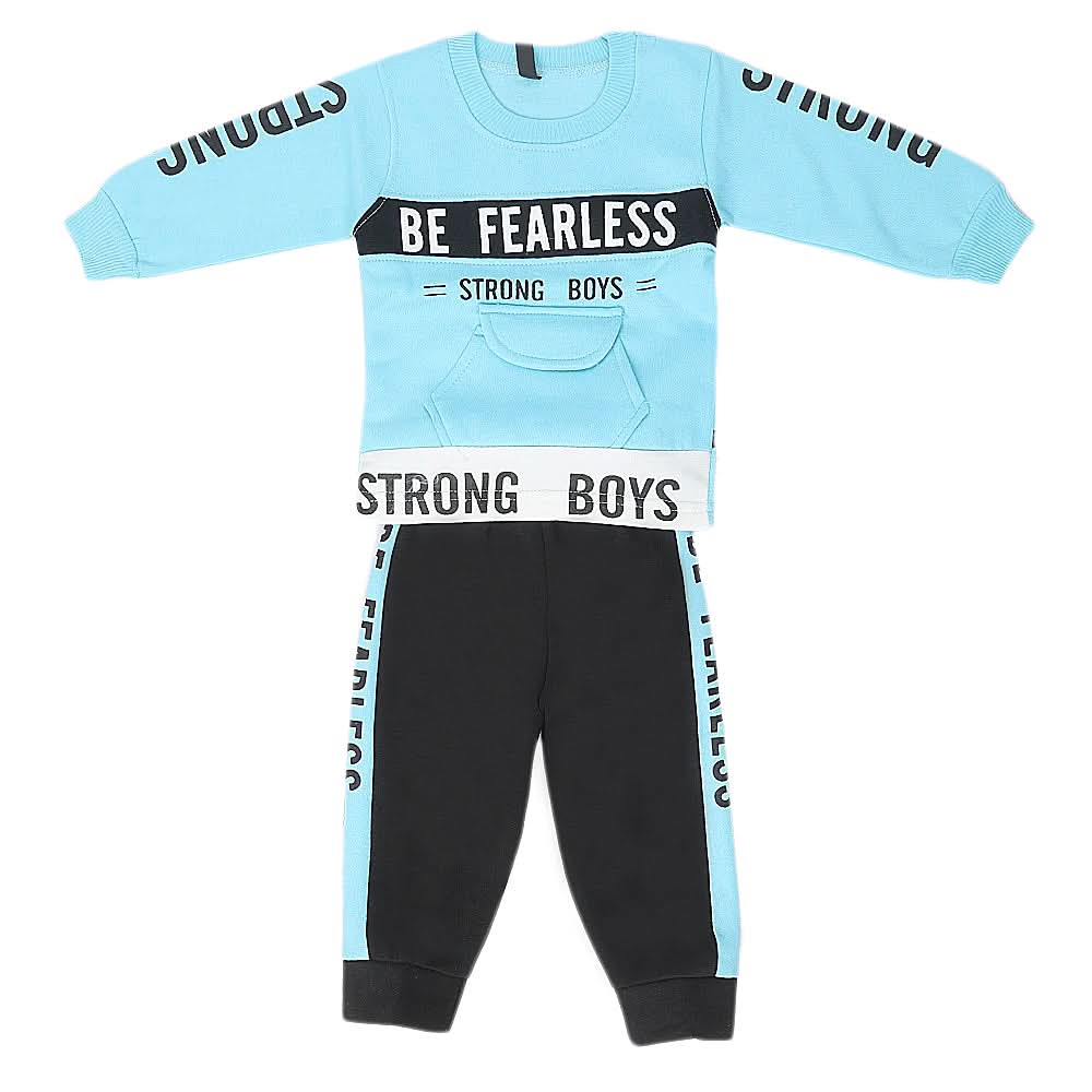 Boys Fleece Full Sleeves Suit - Blue, Kids, Boys Sets And Suits, Chase Value, Chase Value