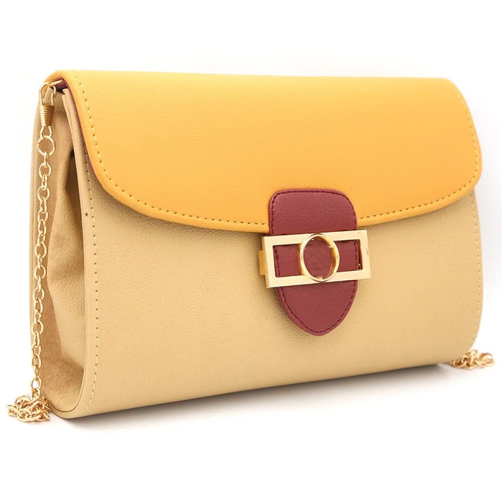 Women's Fancy Clutch 6954 - Beige, Women, Clutches, Chase Value, Chase Value
