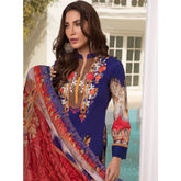 Zobia Noor Embroidered Lawn 3 Piece Un-Stitched Suit - A4, Women, 3Pcs Shalwar Suit, Salam's Textiles, Chase Value
