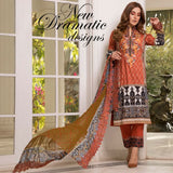 Zobia Noor Embroidered Lawn 3 Piece Un-Stitched Suit - B5, Women, 3Pcs Shalwar Suit, Salam's Textiles, Chase Value