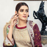 Morja Digital Printed Viscose with Chikan Kari 3 Pcs Un-Stitched Suit - 04, Women, 3Pcs Shalwar Suit, UK Fashion, Chase Value