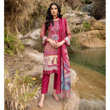 Iman Emboroidered Un-Stitched 3Pcs Suit - 04, Women, 3Pcs Shalwar Suit, Regalia Textiles, Chase Value