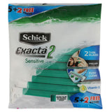 Schick Exacta 2 Sensitive 5+2 Free Razors, BEAUTY & PERSONAL CARE, RAZOR AND CARTRIDGES, Chase Value, Chase Value