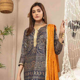 AL Zohaib Monsoon Cotton Gold Print unstitched 3pc Suit, Women, 3Pcs Shalwar Suit, Al-Zohaib Textiles, Chase Value