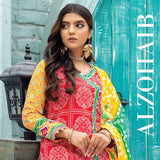 Anum Classic Printed Lawn 3 Pcs Un-Stitched Suit V 5 - 4-D, Women, 3Pcs Shalwar Suit, Al-Zohaib Textiles, Chase Value