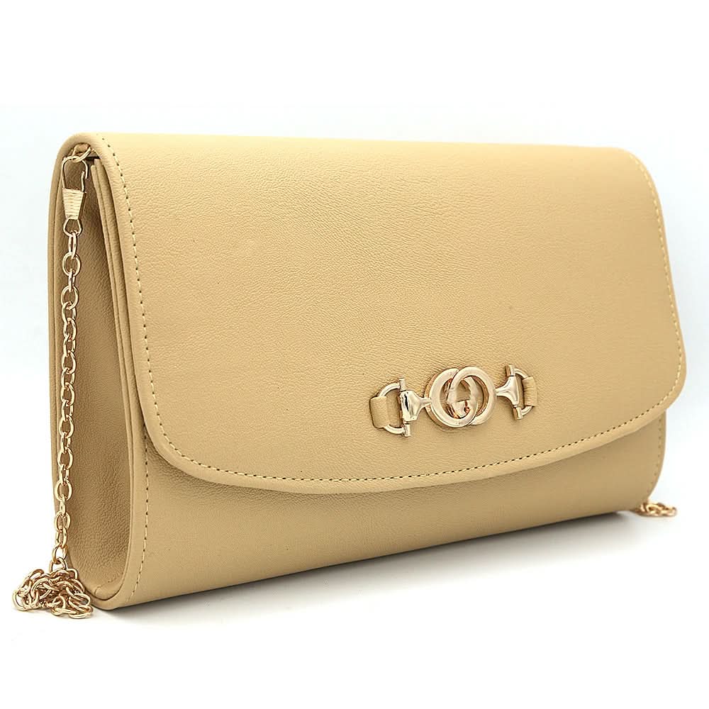 Women's Fancy Clutch 6935 - Beige, Women, Clutches, Chase Value, Chase Value