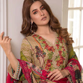 Zobia Noor Embroidered Lawn 3 Piece Un-Stitched Suit - B6, Women, 3Pcs Shalwar Suit, Salam's Textiles, Chase Value