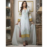 Zmaria Embroidered Lawn Un-Stitched Suit - 4A, Women, 3Pcs Shalwar Suit, ZS Textiles, Chase Value