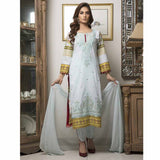 Zmaria Embroidered Lawn Un-Stitched Suit - 4A, Women, 3Pcs Shalwar Suit, ZS Textiles, Chase Value